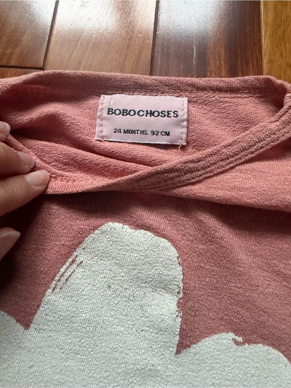 Bobo choses Pink Big Flower Long Sleeve T-shirt - 24 months - Picture 3 of 4